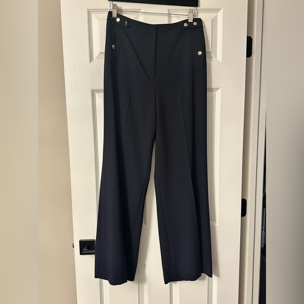 DKNY Navy Blue Wide-Leg Women's Pants NWT